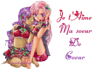 je t'aime ma soeur de coeur